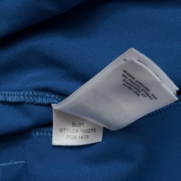 Rhone 9" Commuter Short Mens Size 34 Flex 4 Way Stretch Performance Golf Blue - Picture 6 of 6